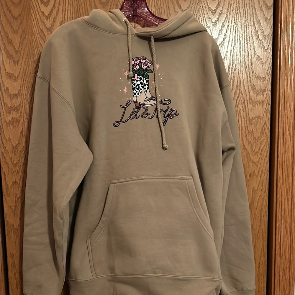 Sturniolo let’s trip tan cowboy boots flower Hoodie